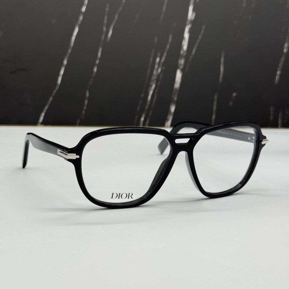 NEW DIOR DIORBLACKSUITO AI 1000 MEN BLACK EYEGLASSES DIOR - Picture 4 of 10